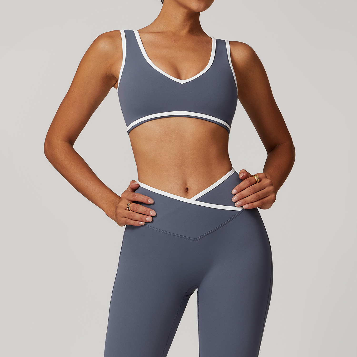 Minimizer Bra Women - V-Neck Sports Bra Women Top Push