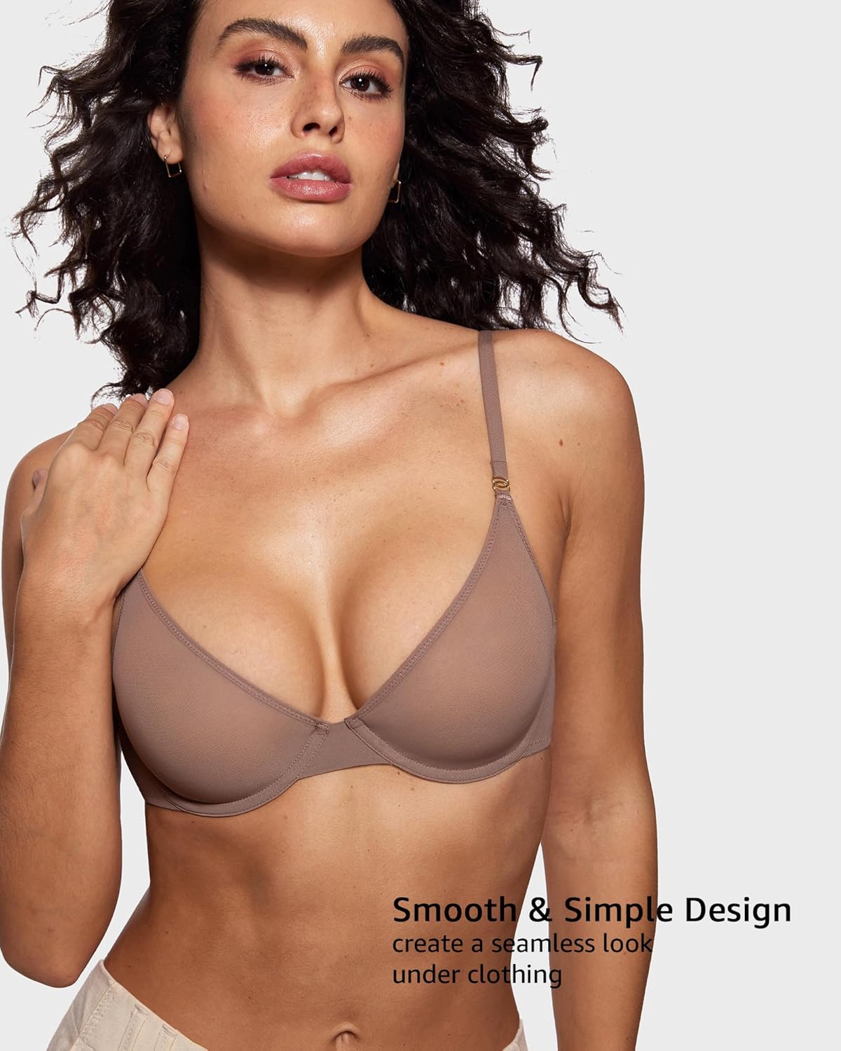 Women's Cosnufy Sheer Balconet - Demi Bra Balconette recension och pris