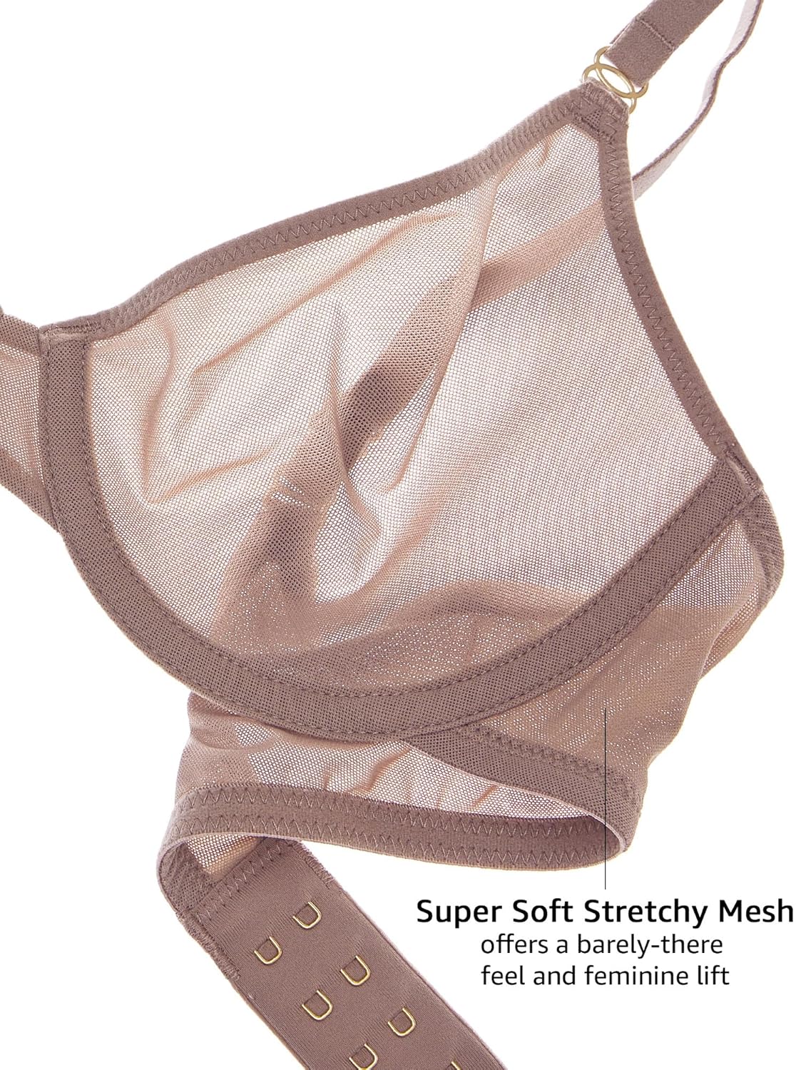 Women's Cosnufy Sheer Balconet - Demi Bra Balconette recension och pris