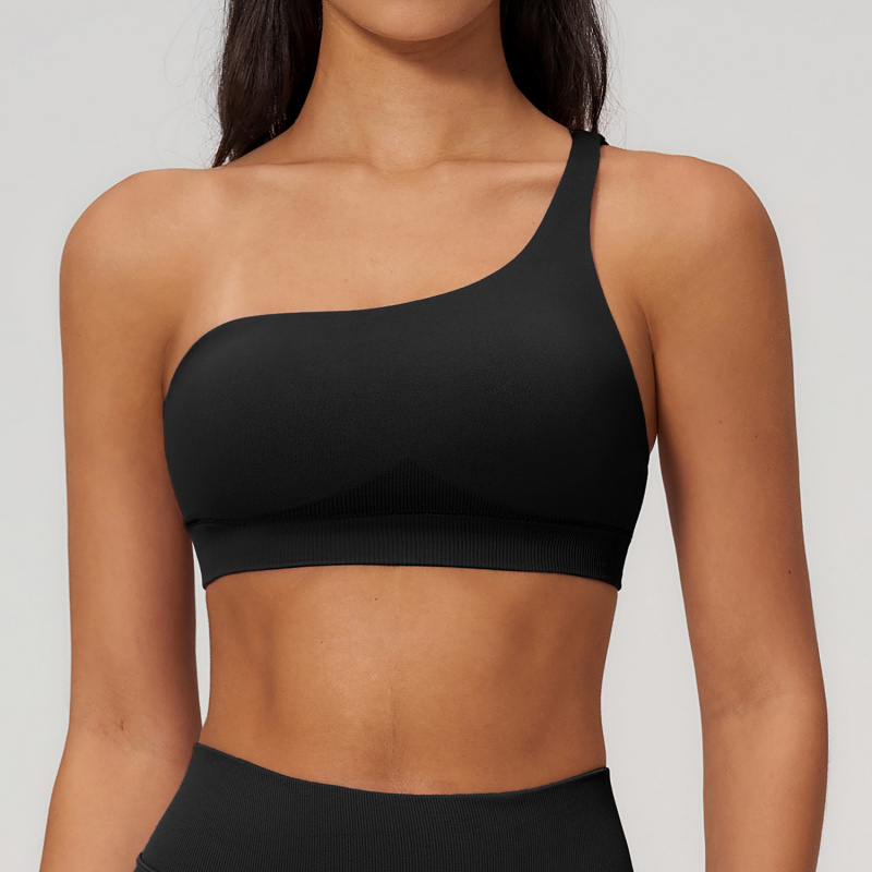 Spring Single-Shoulder Sporty  - Sports Bra Racerback recension och pris