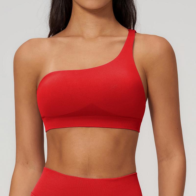 Spring Single-Shoulder Sporty  - Sports Bra Racerback recension och pris