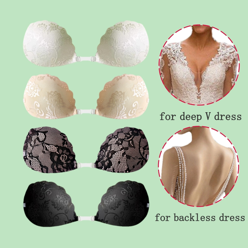 Lace Invisible Bra Backless St - Backless Bra Sticky recension och pris