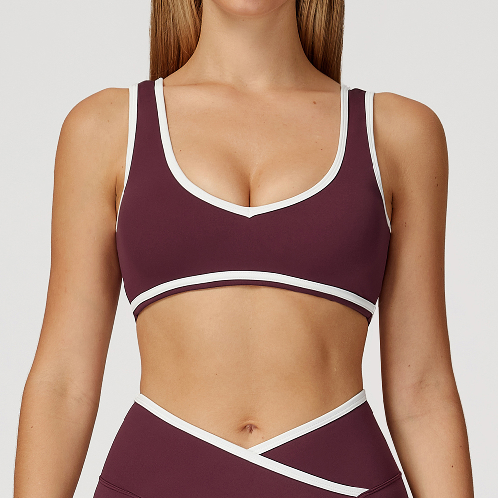 V-Neck Sports Bra Women Top Pu - Minimizer Bra Women recension och pris