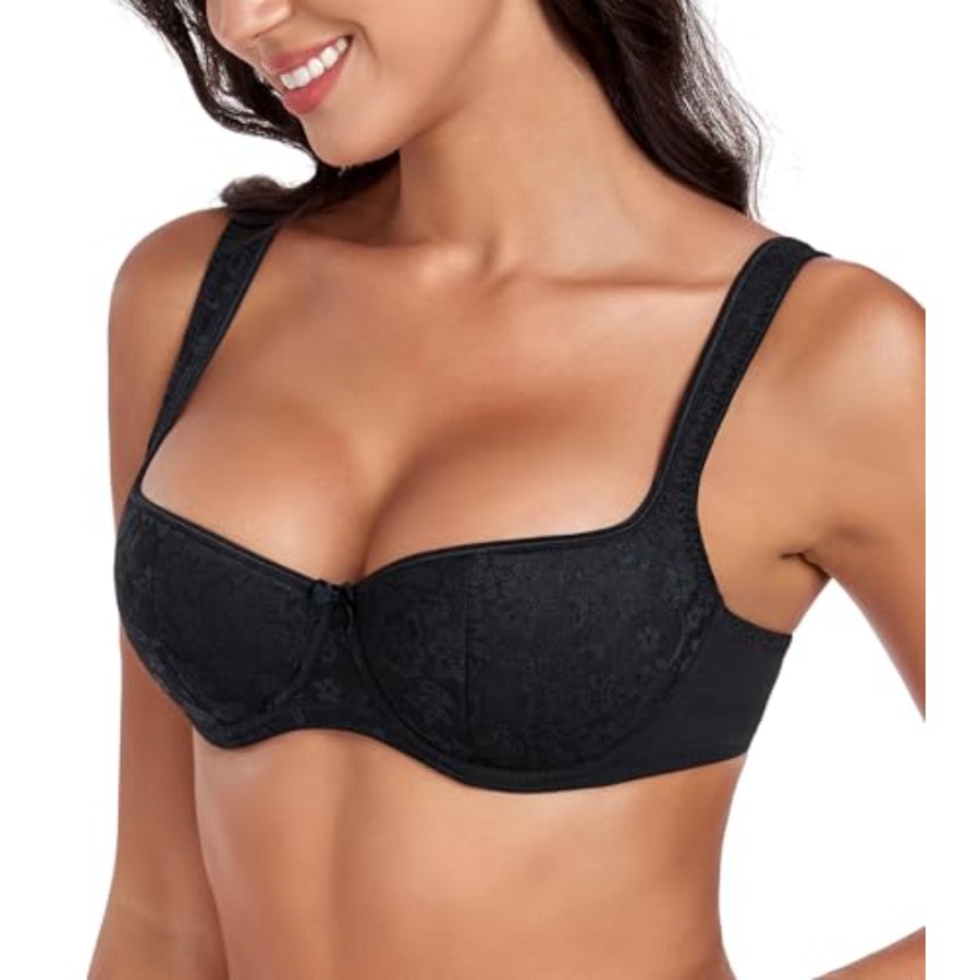 DotVol Women's Lightly Padded  - Demi Bra Balconette recension och pris