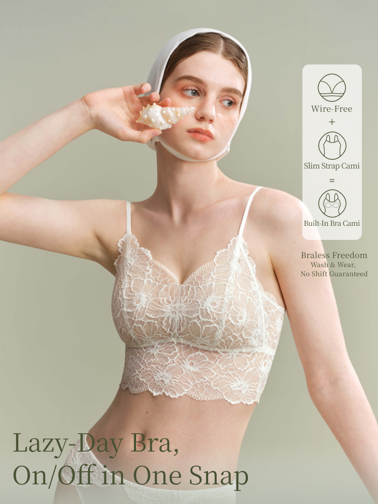 SUJIIN Sexy Lace Cami Tops for - T Shirt Bra Seamless recension och pris
