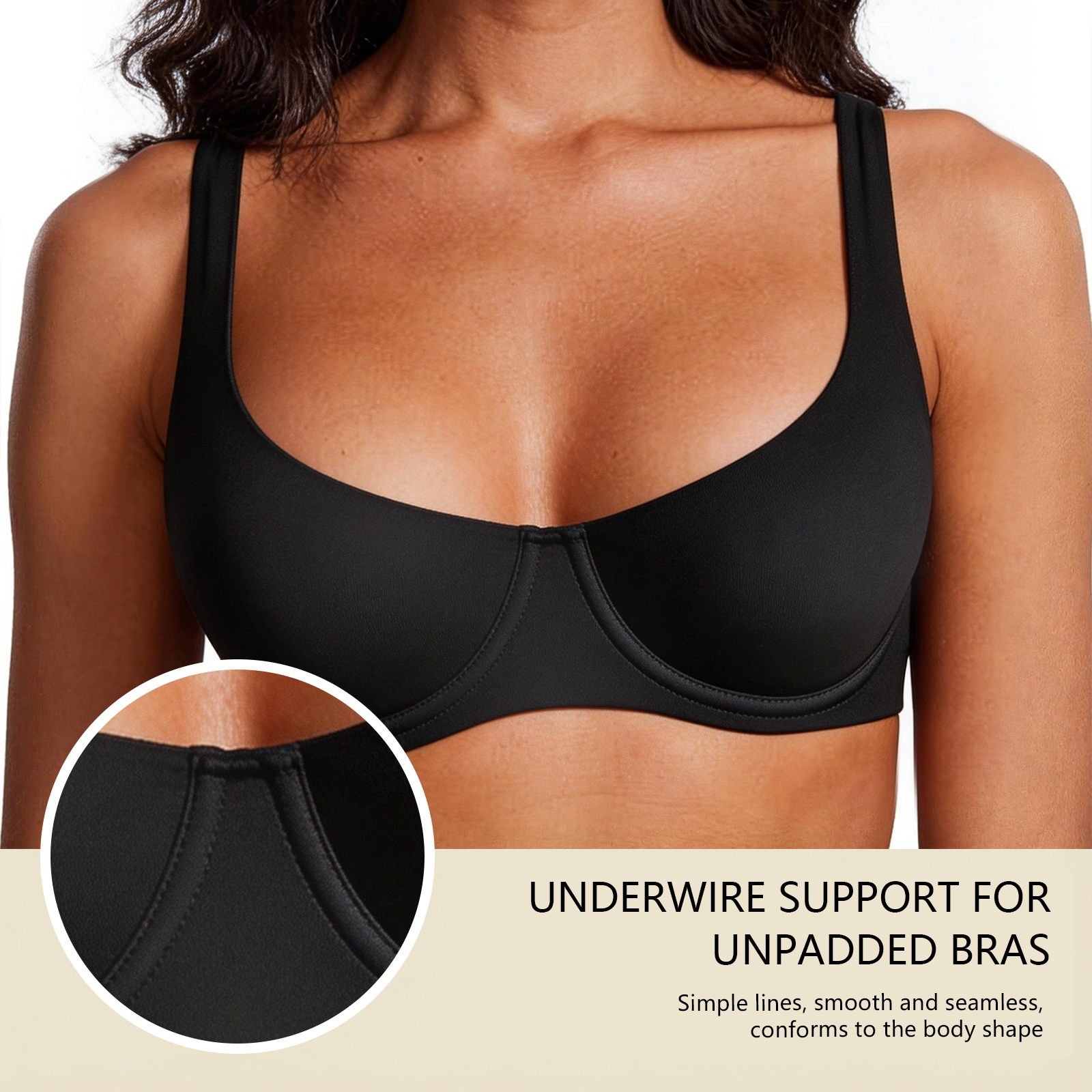 Women's Unlined Balconette Spo - Demi Bra Balconette recension och pris
