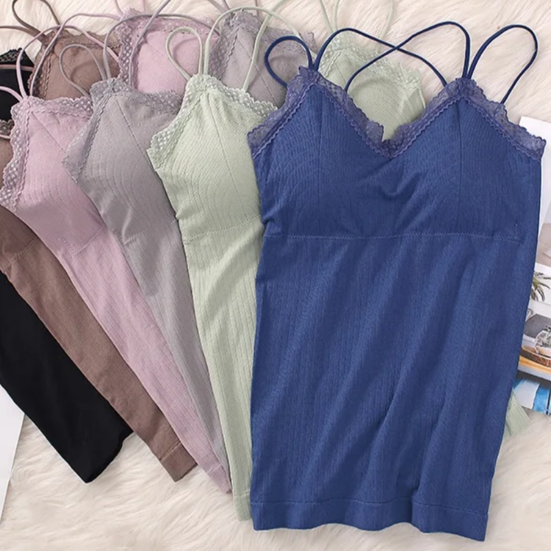 Women Padded Tank Top Seamless - T Shirt Bra Seamless recension och pris