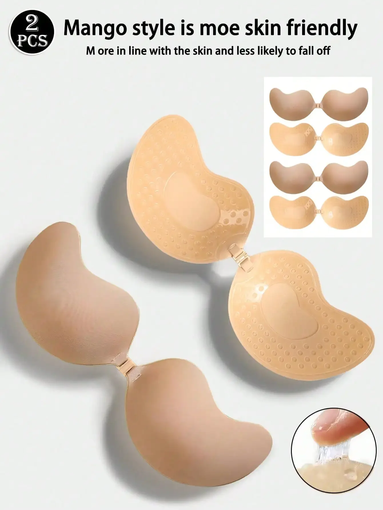 4pcs/Set (2 Black + 2 Nude) St - Strapless Bra Adhesive recension och pris