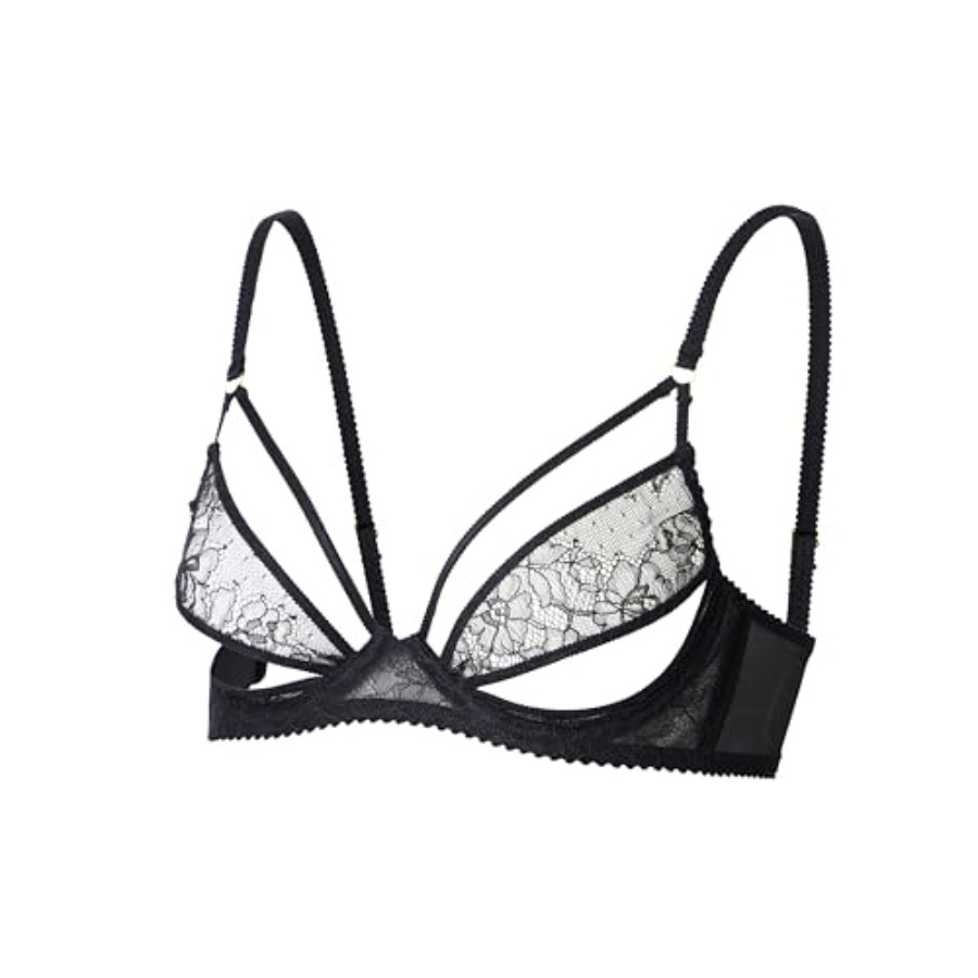 Faye Women's Sexy Lace Bra, Ba - Demi Bra Balconette recension och pris