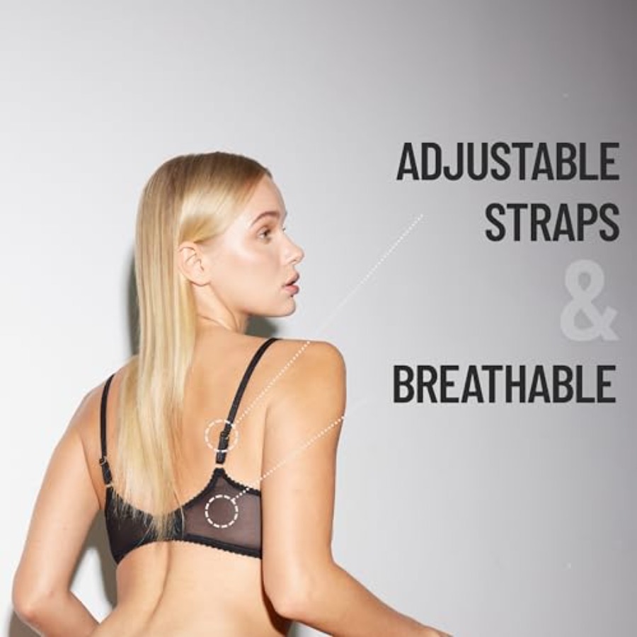 Faye Women's Sexy Lace Bra, Ba - Demi Bra Balconette recension och pris