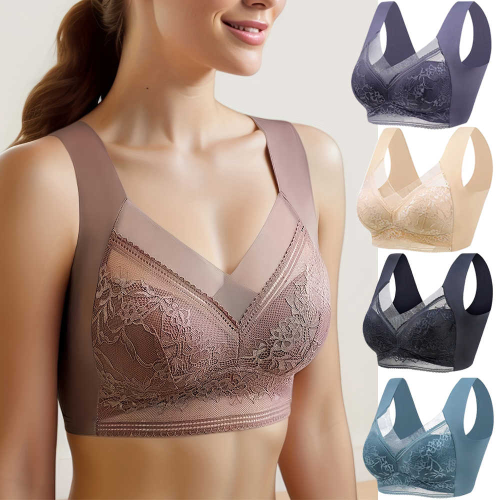 L-6L Women Large Bra Push Up I - Cotton Bra Everyday recension och pris