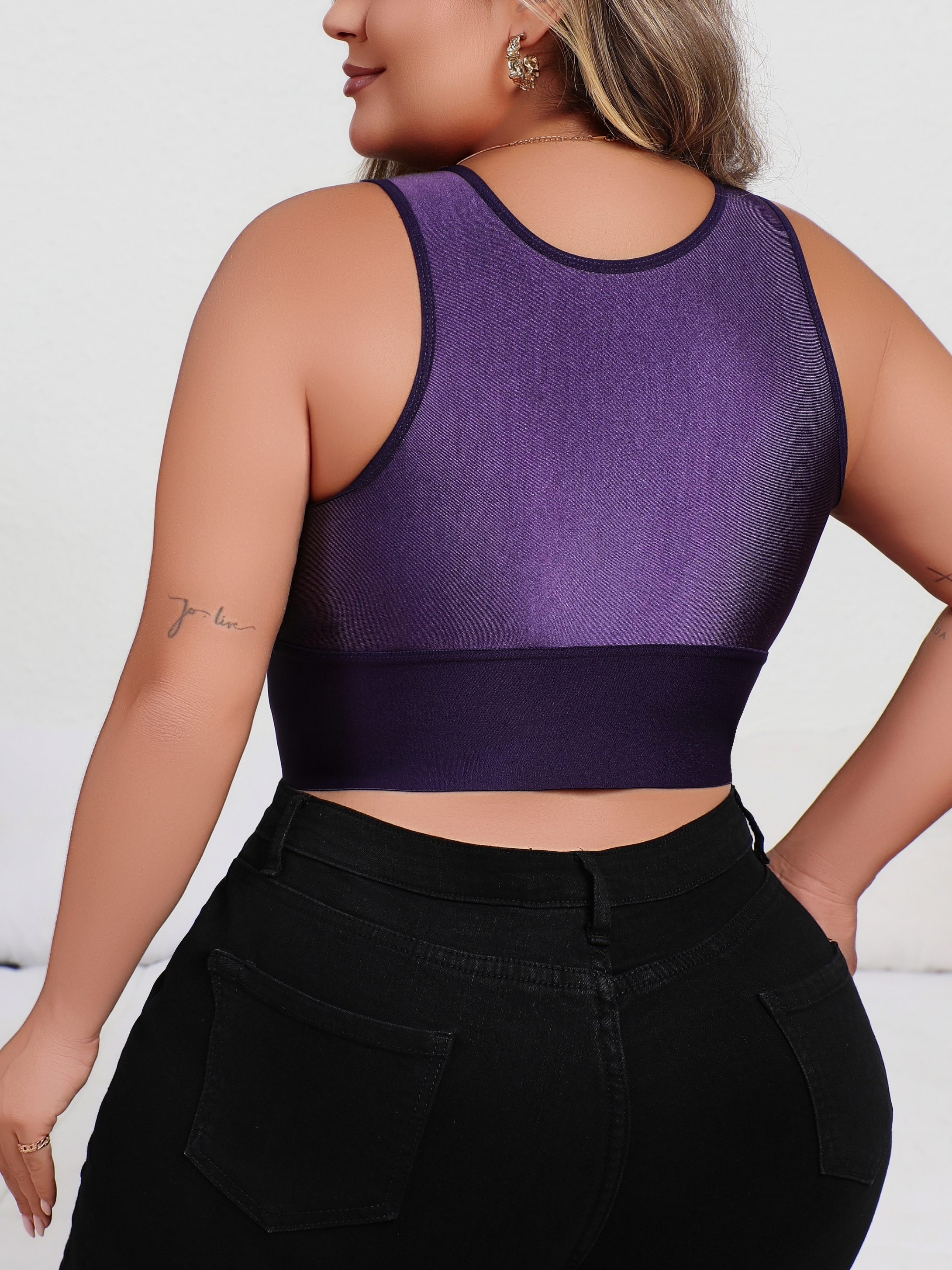 New Arrival Plus Size Sexy Pur - Plunge Bra Push Up recension och pris