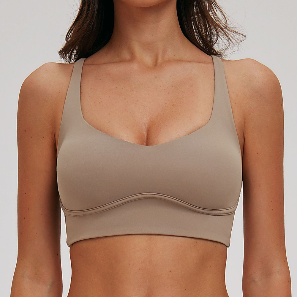 Sexy V-neck Sports Bra Yoga Un - Sports Bra Racerback recension och pris