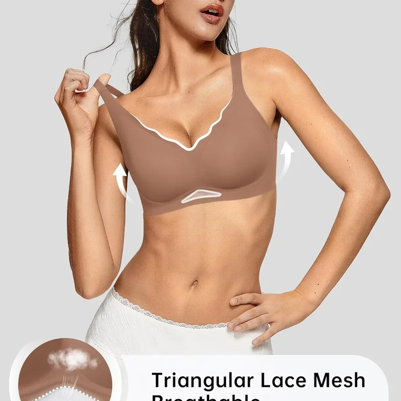 Women’s Wireless Bras Scallope - Wirefree Bra Comfort recension och pris