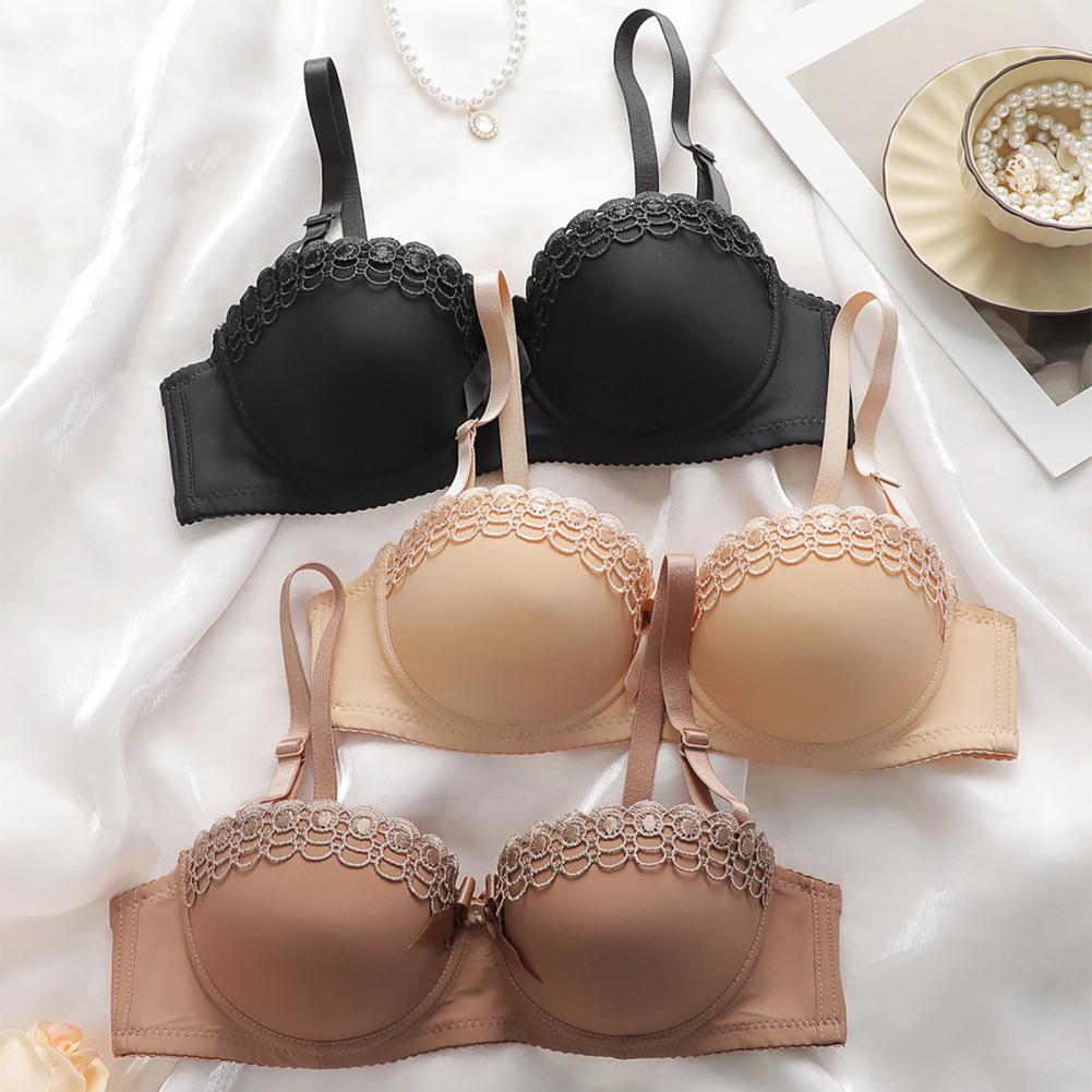 Thin Mold Cup Bra Lace Bralett - Demi Bra Balconette recension och pris
