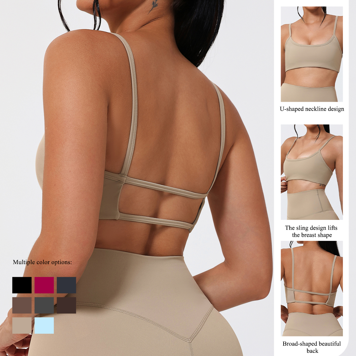 Ctenkevet Summer Backless Spor - Sports Bra Racerback recension och pris
